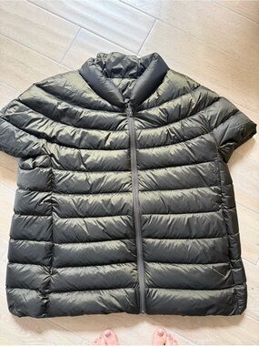 Martha Stewart dark green down vest XL NWOT